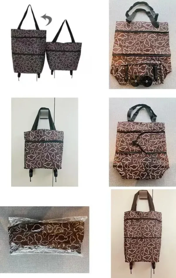 Bolso de tela con ruedas