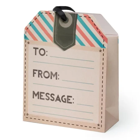 Bolsa de regalo grande dise?o etiqueta