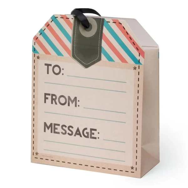 Bolsa de regalo grande dise?o etiqueta