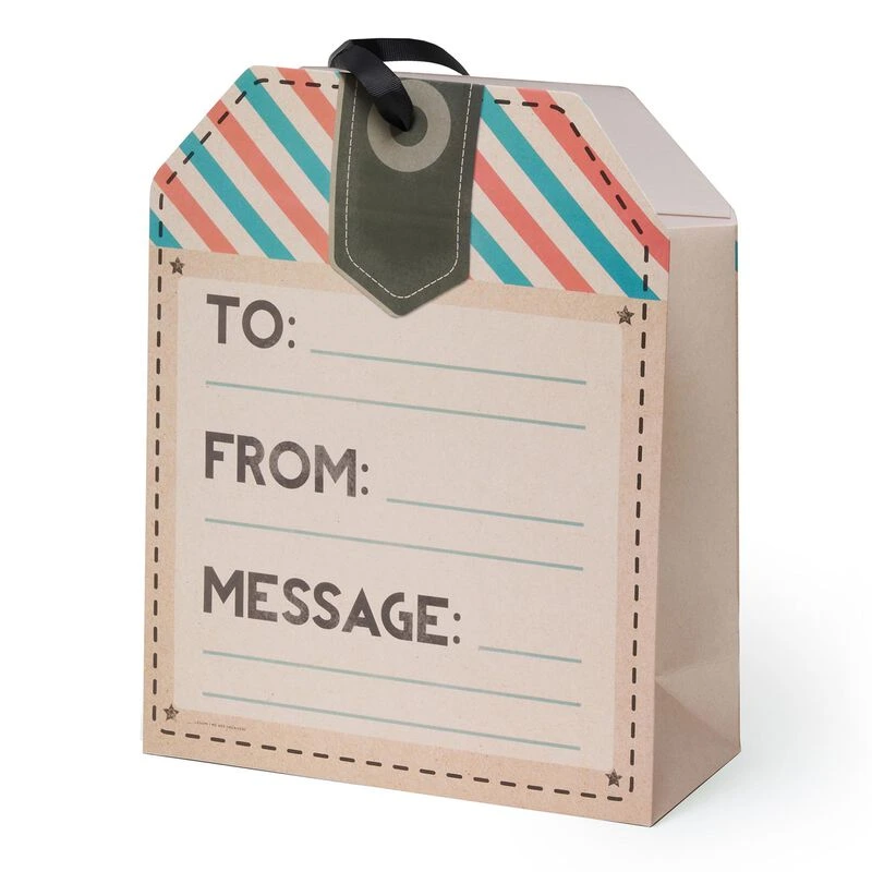 Bolsa de regalo grande dise?o etiqueta