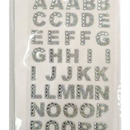 Gemas de letras adhesivas 55 piezas