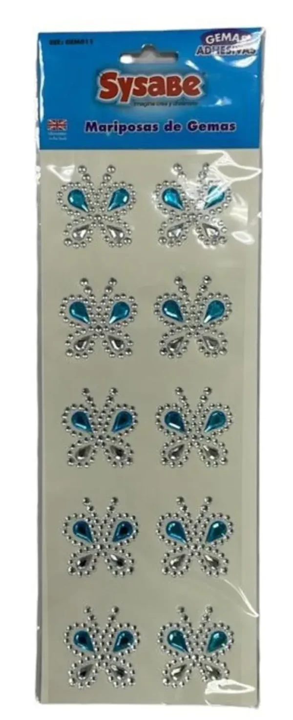 Gemas adhesivas mariposas