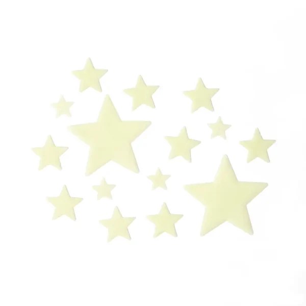 Estrellas adhesivas brillan en la oscuridad