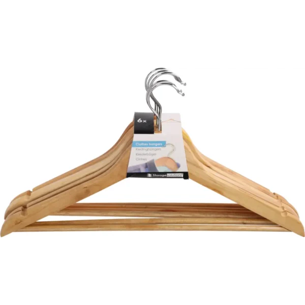 Set de 6 ganchos de madera