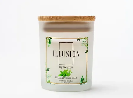 Vela illusion 4 oz Menta Eucalipto