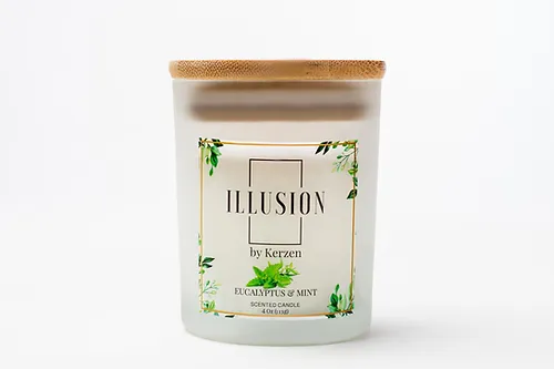 Vela illusion 4 oz Menta Eucalipto