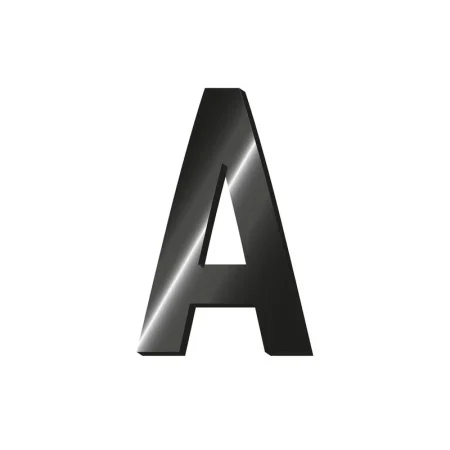 Letra A adhesiva de metal