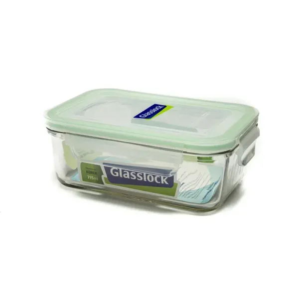 Contenedor de vidrio rectangular 715ml