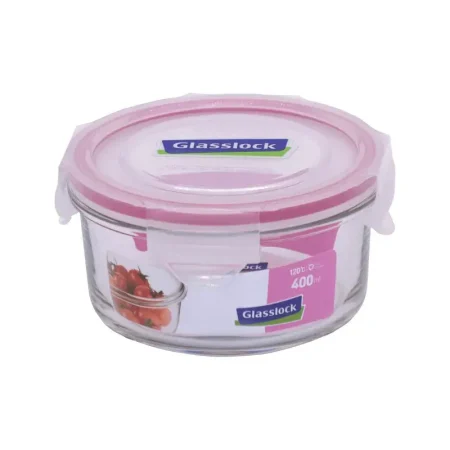 Contenedor de vidrio redondo 400ml