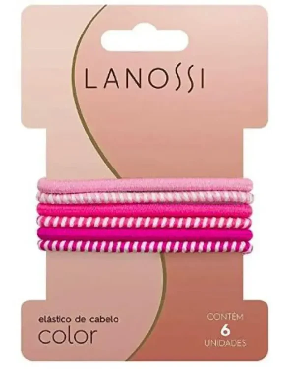 Set de 6 colas delgadas con tonos rosados