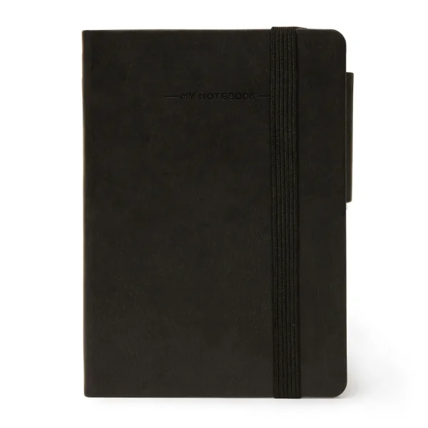 Cuaderno peque?o de rayas color negro