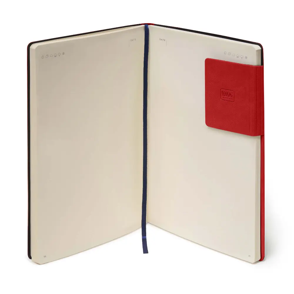 Cuaderno grande de rayas color rojo - Image 5