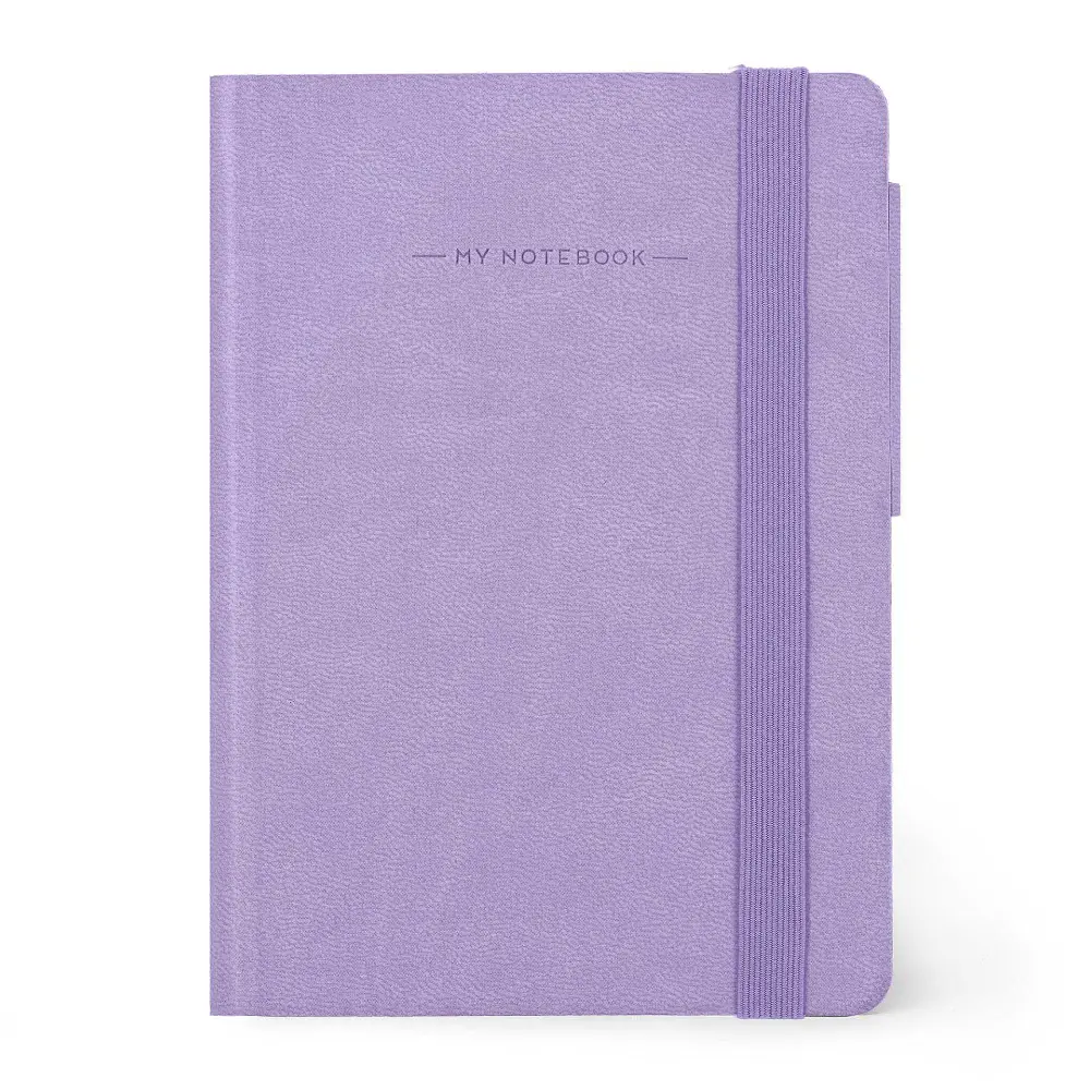 Cuaderno peque?o de rayas color lavanda