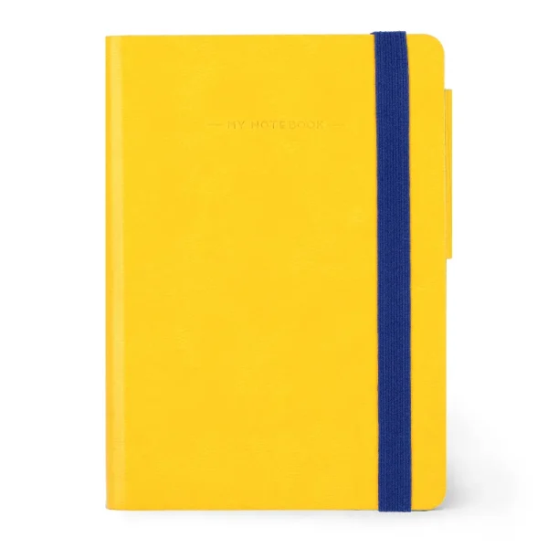 Cuaderno pequeño de rayas color amarilla