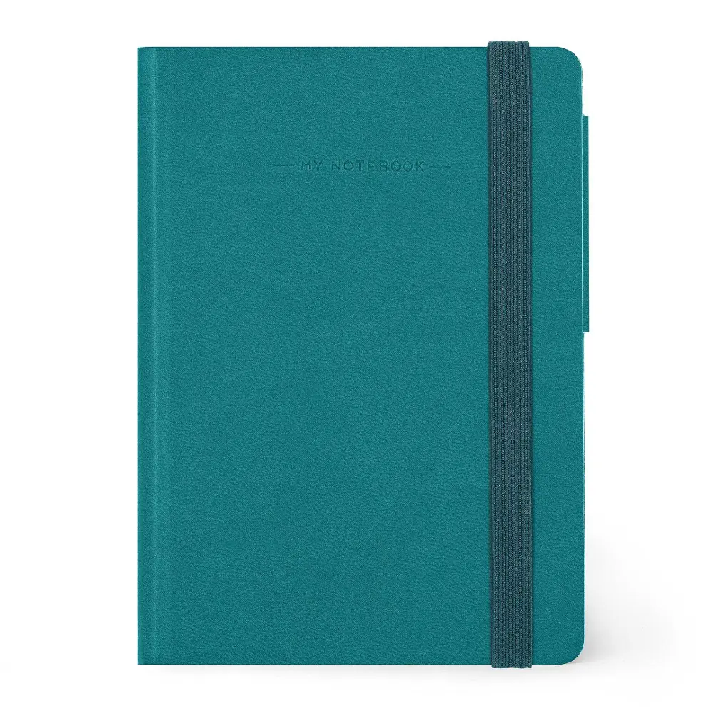 Cuaderno peque?o de rayas color verde malaquita