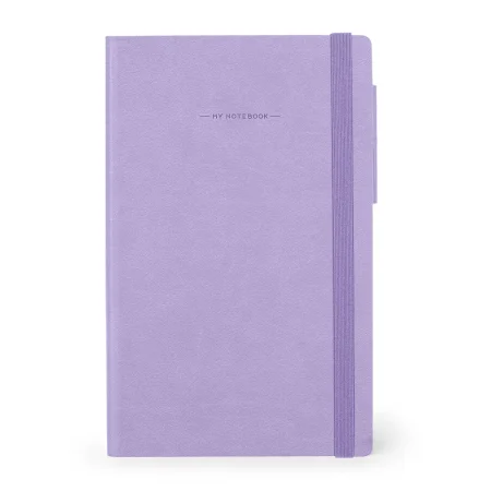 Cuaderno mediano de rayas color lavanda