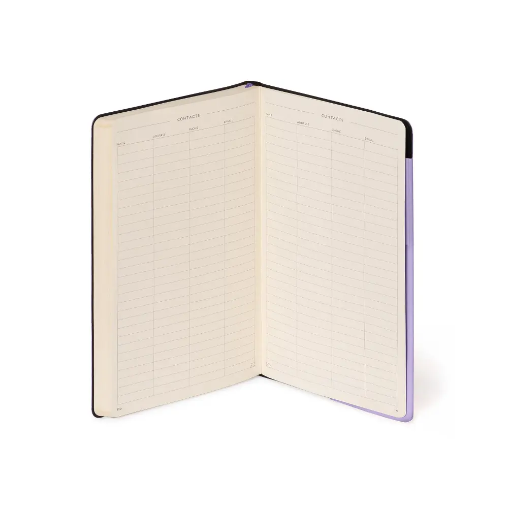 Cuaderno mediano de rayas color lavanda - Image 4