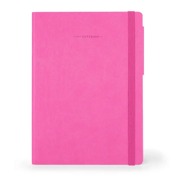 Cuaderno de rayas grande color buganvilla