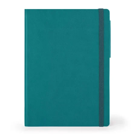 Cuaderno grande de rayas color verde malaquita