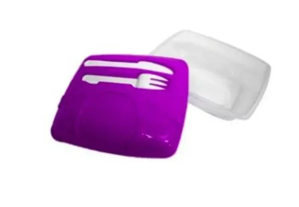 Lonchera de alimentos con cubiertos  2000 ml