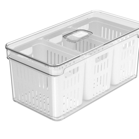 Organizador con 3 cestas de 5 lts