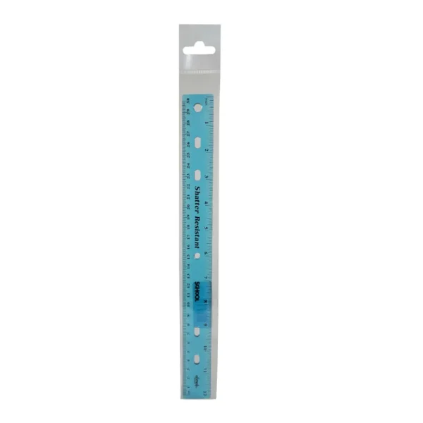Regla 30 cm pl?stico colores varios