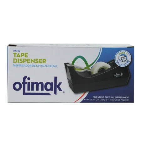 Dispensador de cinta adhesiva standard 3/4 negro