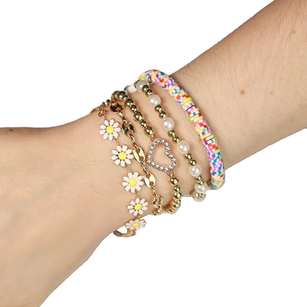 Set de 5 pulseras variadas