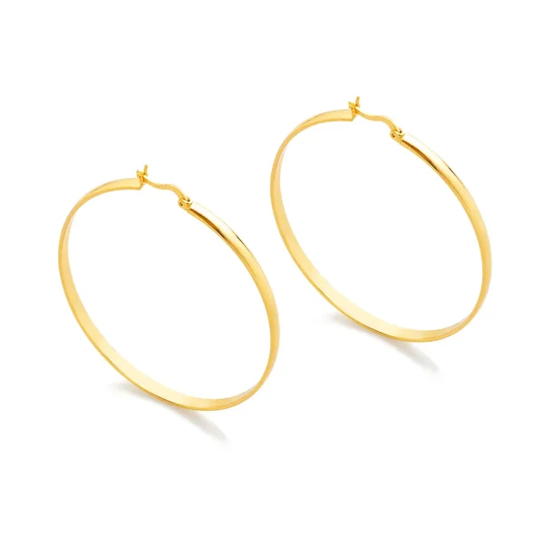 Aretes grandes unicolor