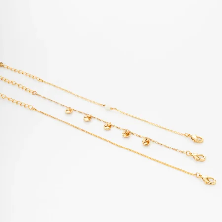 Set de 3 pulseras con dijes