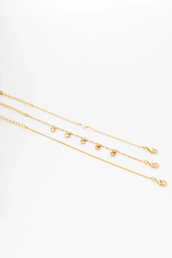 Set de 3 pulseras con dijes