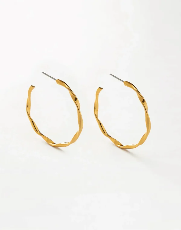 Aretes medianos con textura entorchada