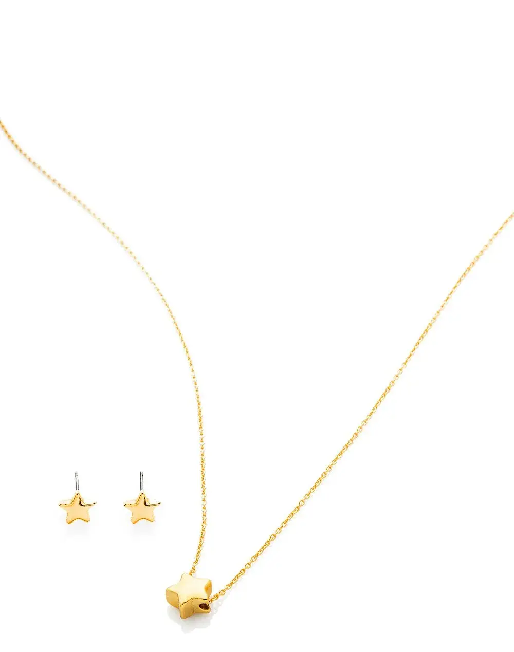 Set de collar y zarcillo de estrella