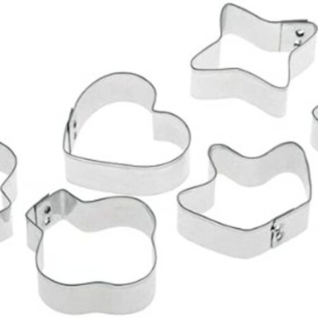 Cortador de galletas acero inoxidable 6 piezas 2 x 2 x 23,5cm