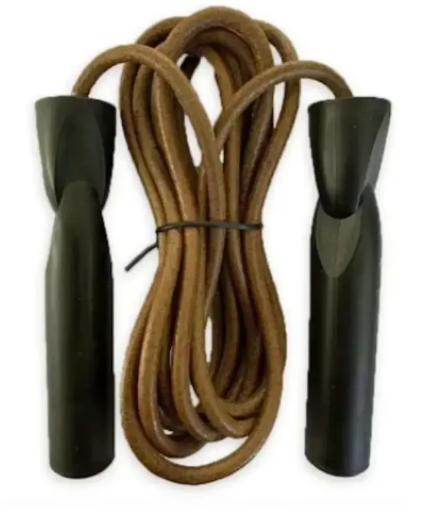 Cuerda de saltar de cuero