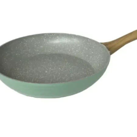 Sart?n de 26 cm rosa con asa de madera