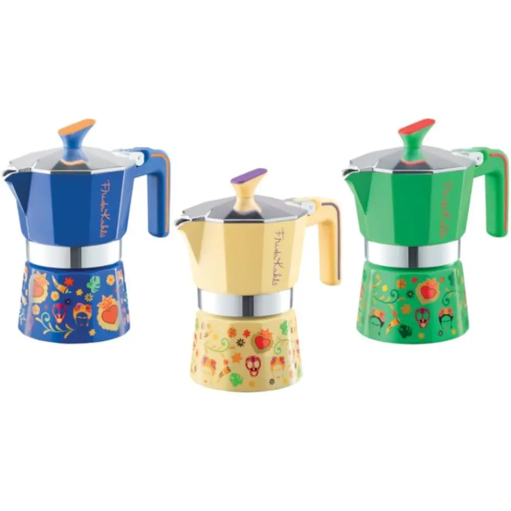 Cafetera 6 tazas Frida Kahlo colores surtidos