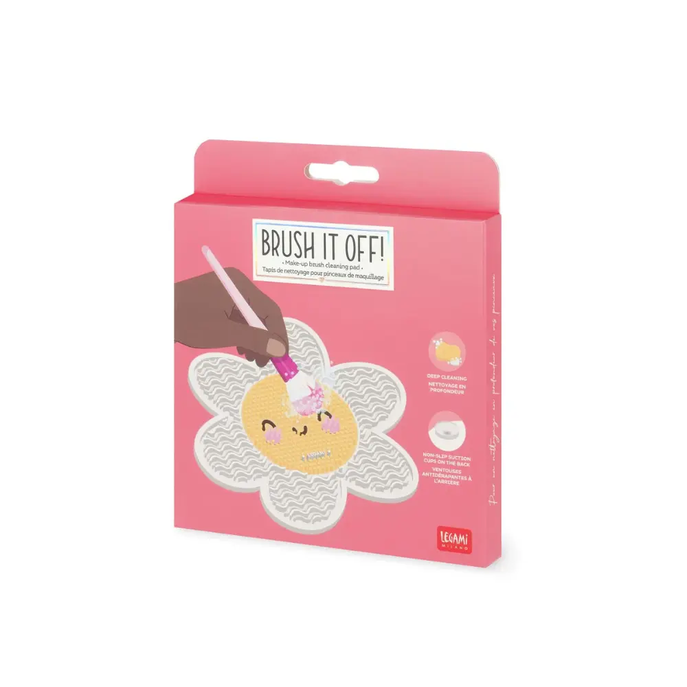 Alfombrilla para limpiar pinceles de maquillaje diseño daisy - Image 2