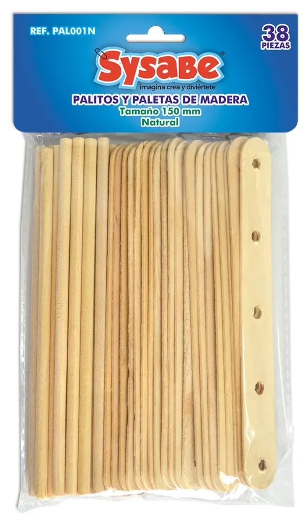 Paleta y palitos de construcci?n natural