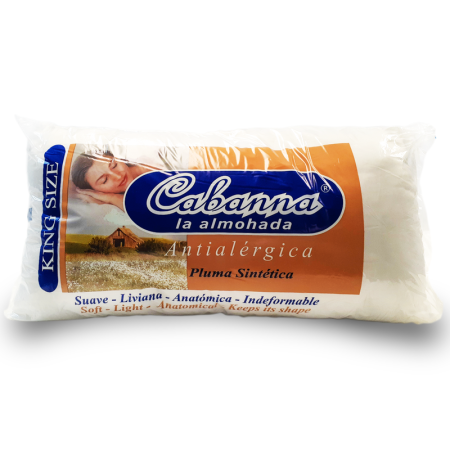 Almohada regular king 50 x 90 de algodon/poliester