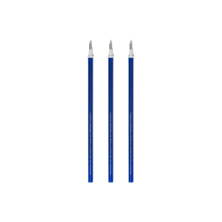 Set de 3 recambios para boligrafos borrables azul