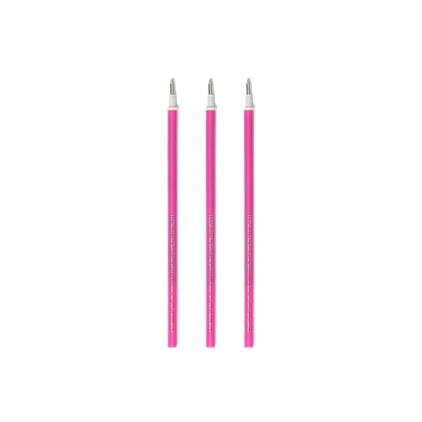 3 piezas de recambios de boligrafos borrables rosa