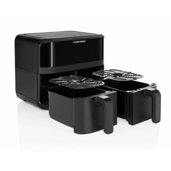 Freidora de aire turbo fry touch 8,5Lts doble cestas independientes 1700w