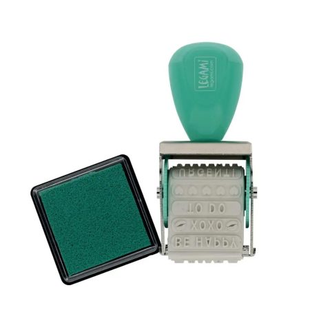 Sello giratorio con almohadilla de tinta