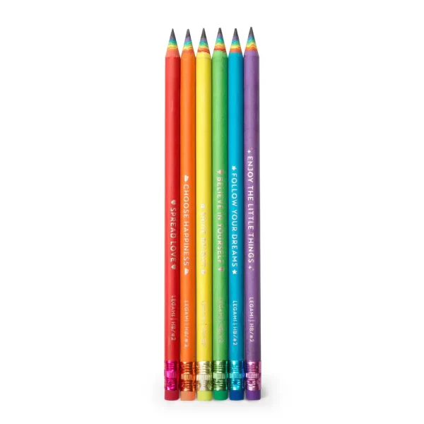 Set de 6 lapices HB de grafito de papel reciclado