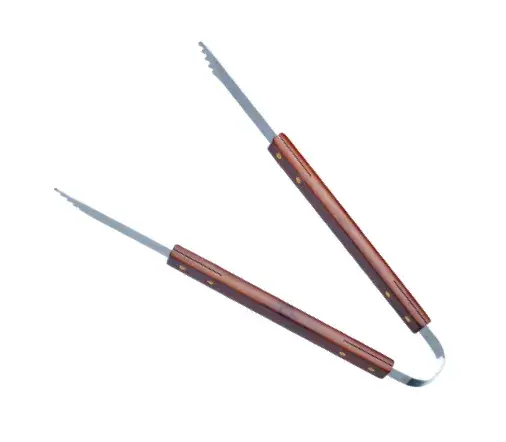 Pinza de parrilla de madera 45 cm