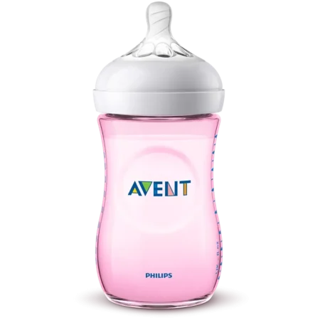 Tetero rosado de 9 oz