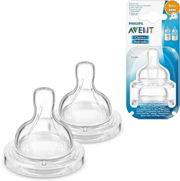 Juego de 2 tetinas flujo r?pido 6 m +
