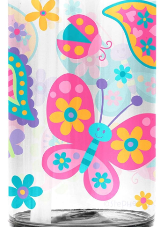 Termo sip and snack dise?o mariposa