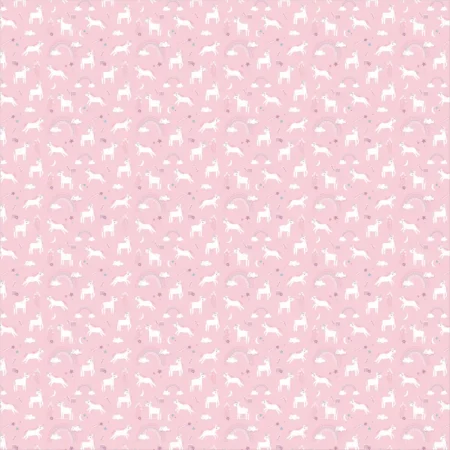 Cobija de muselina individual diseño unicornio